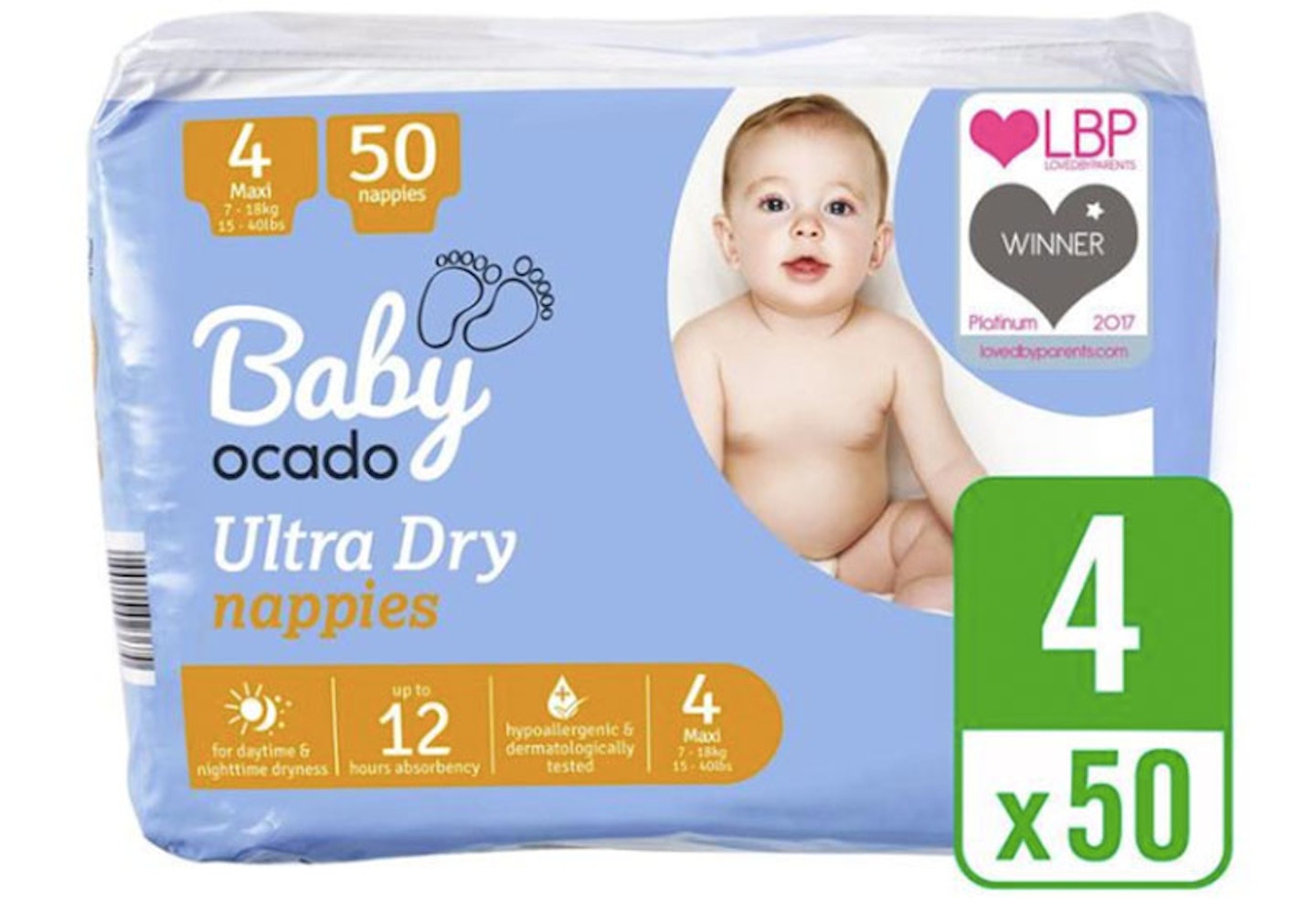 Baby Ocado Size 4 Ultra Dry Nappies (50 per pack) review