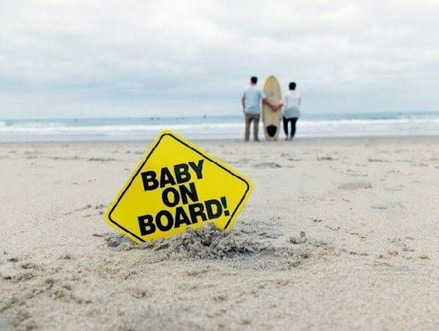 beach pregnancy announcement 