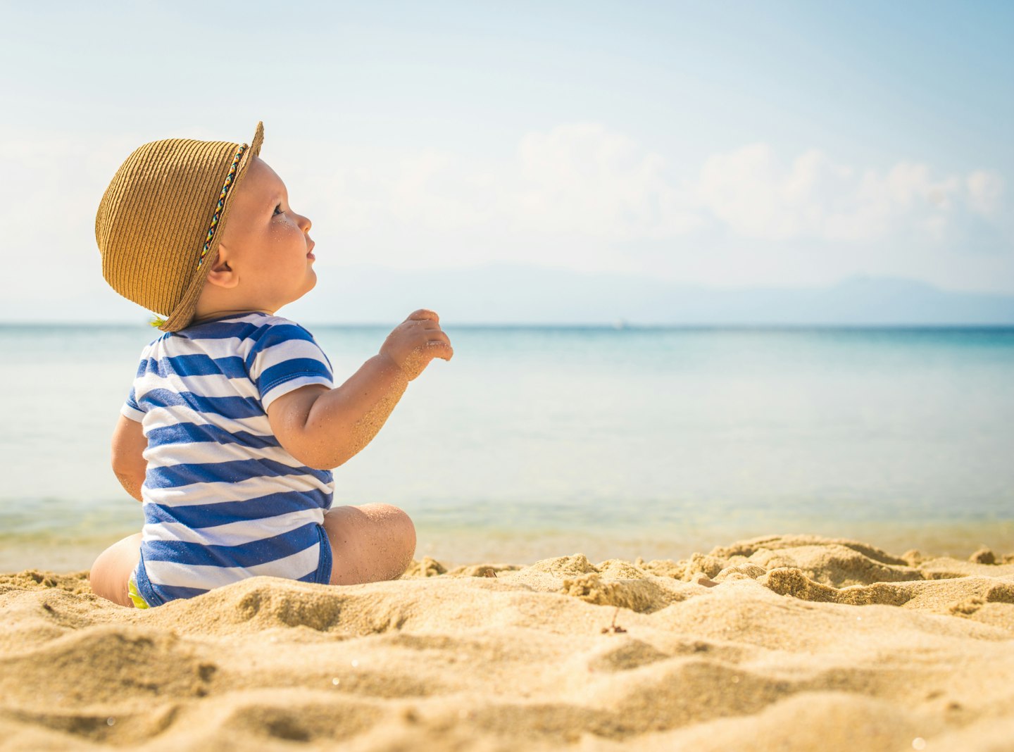 baby on the beach