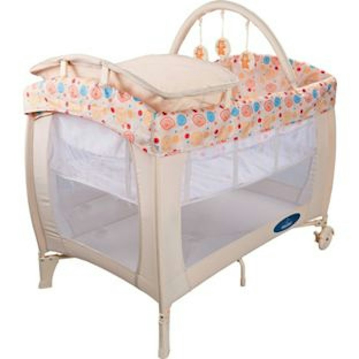babystart travel cot mattress size