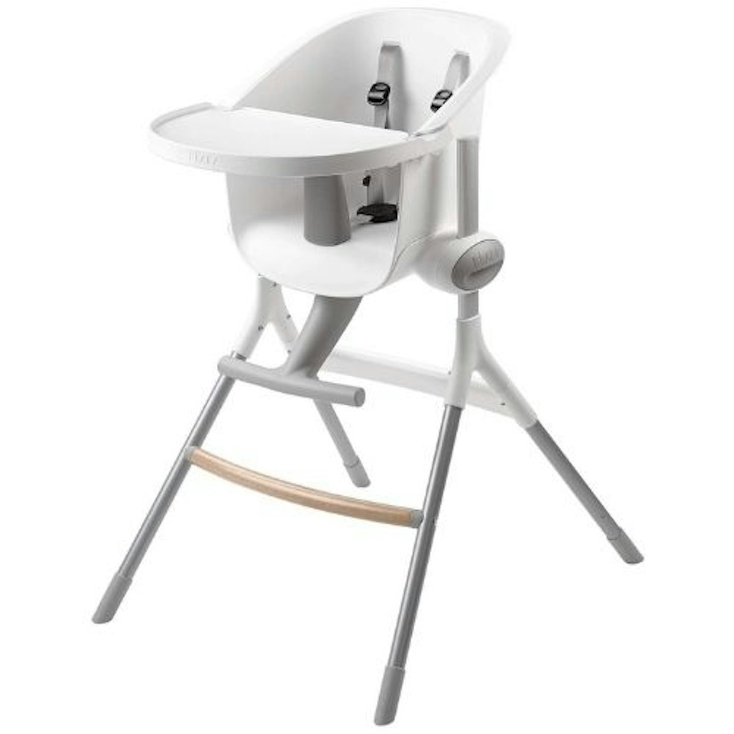 Childhome Evolu ONE.80° Chair - White Evolutive High Chair and Kids Chair -  Swivel Seat! unisex (bambini)