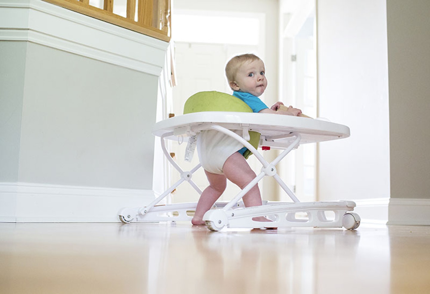 Buy JoJo Maman Bébé Wooden Baby Walker with Colourful Blocks from