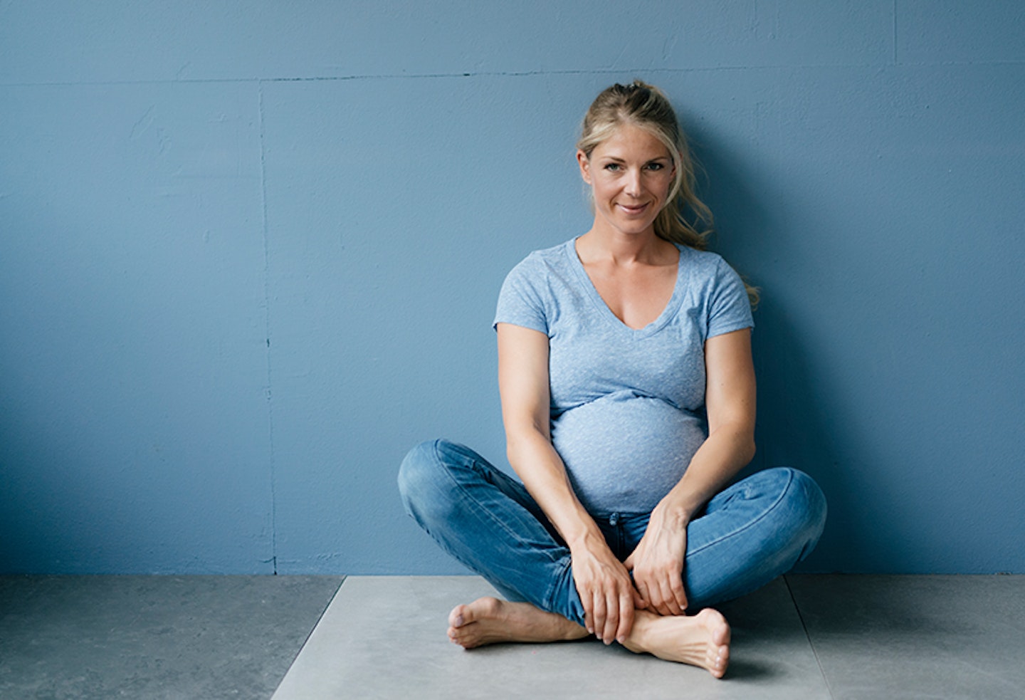 MATERNITY-JEANS LOOSE FIT MATERNITY JEANS from Mama.licious, Blue