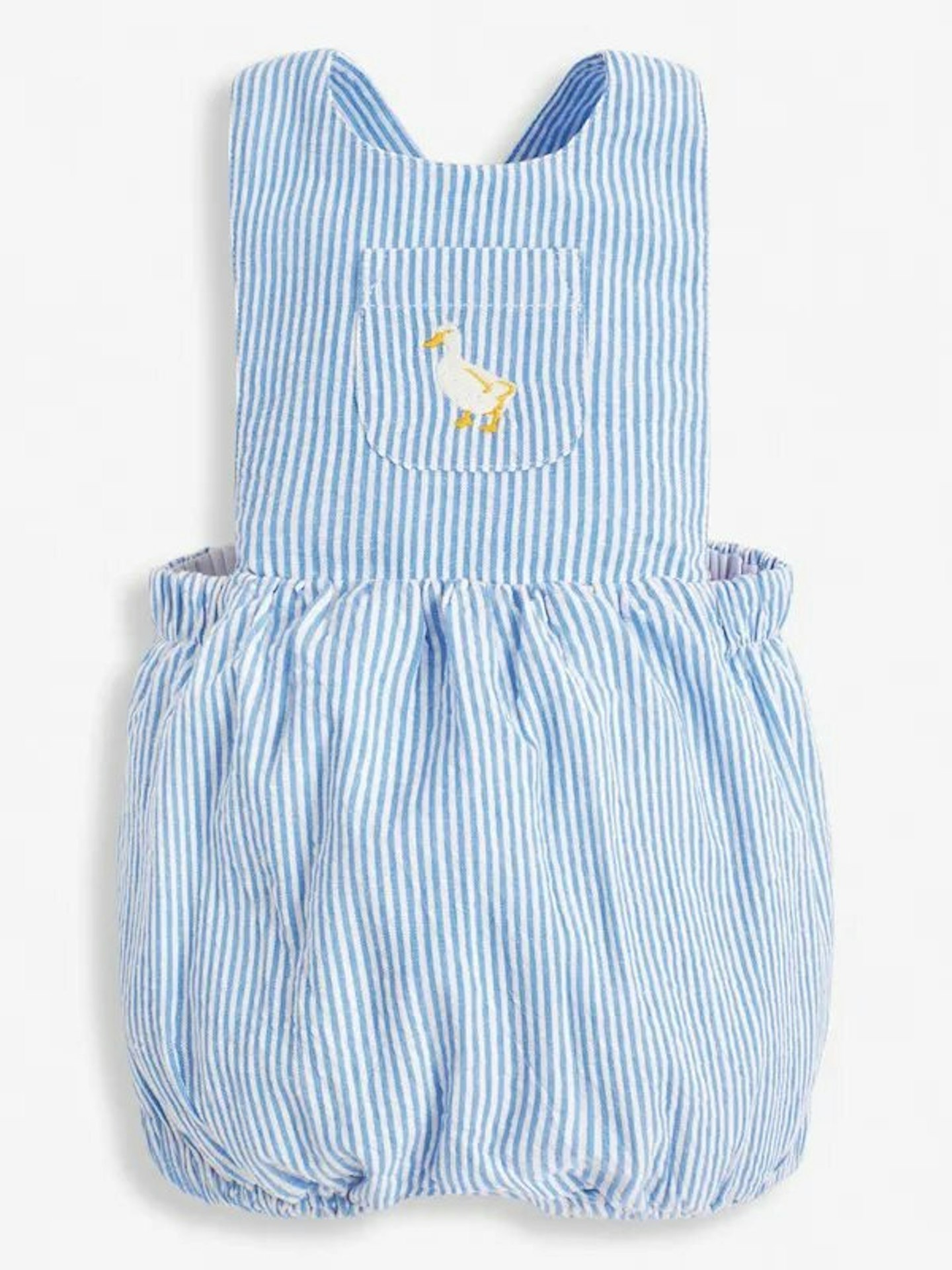 Blue stripe romper 