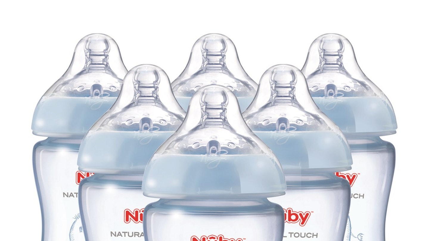 Nuby Natural Touch 6 Pack of Feeding Bottles