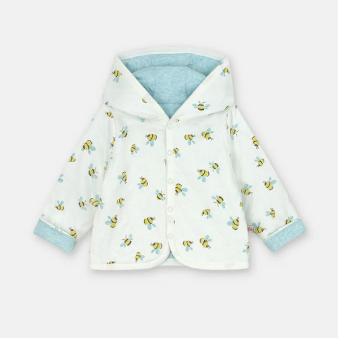 Buzzy Bee Baby Quilted Hooded Jacket