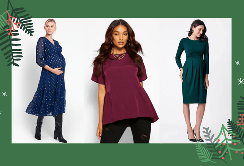 Glam maternity Christmas outfits for any festive occasion