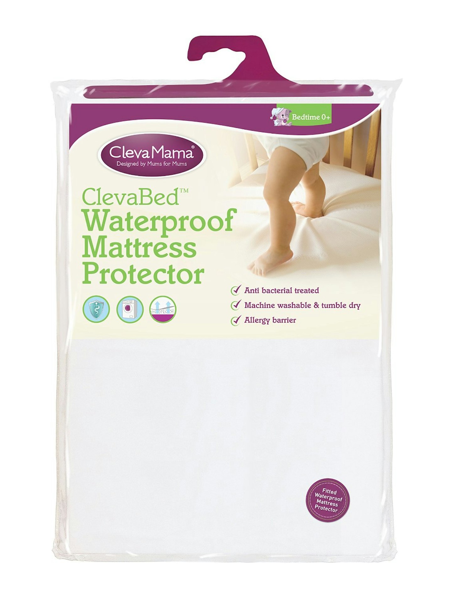 clevamama waterproof mattress protector crib