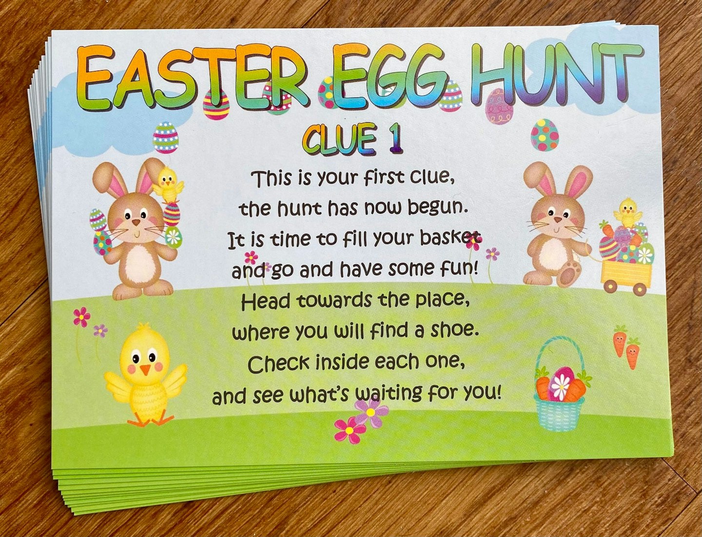 Easter Egg Hunt Indoor Clues
