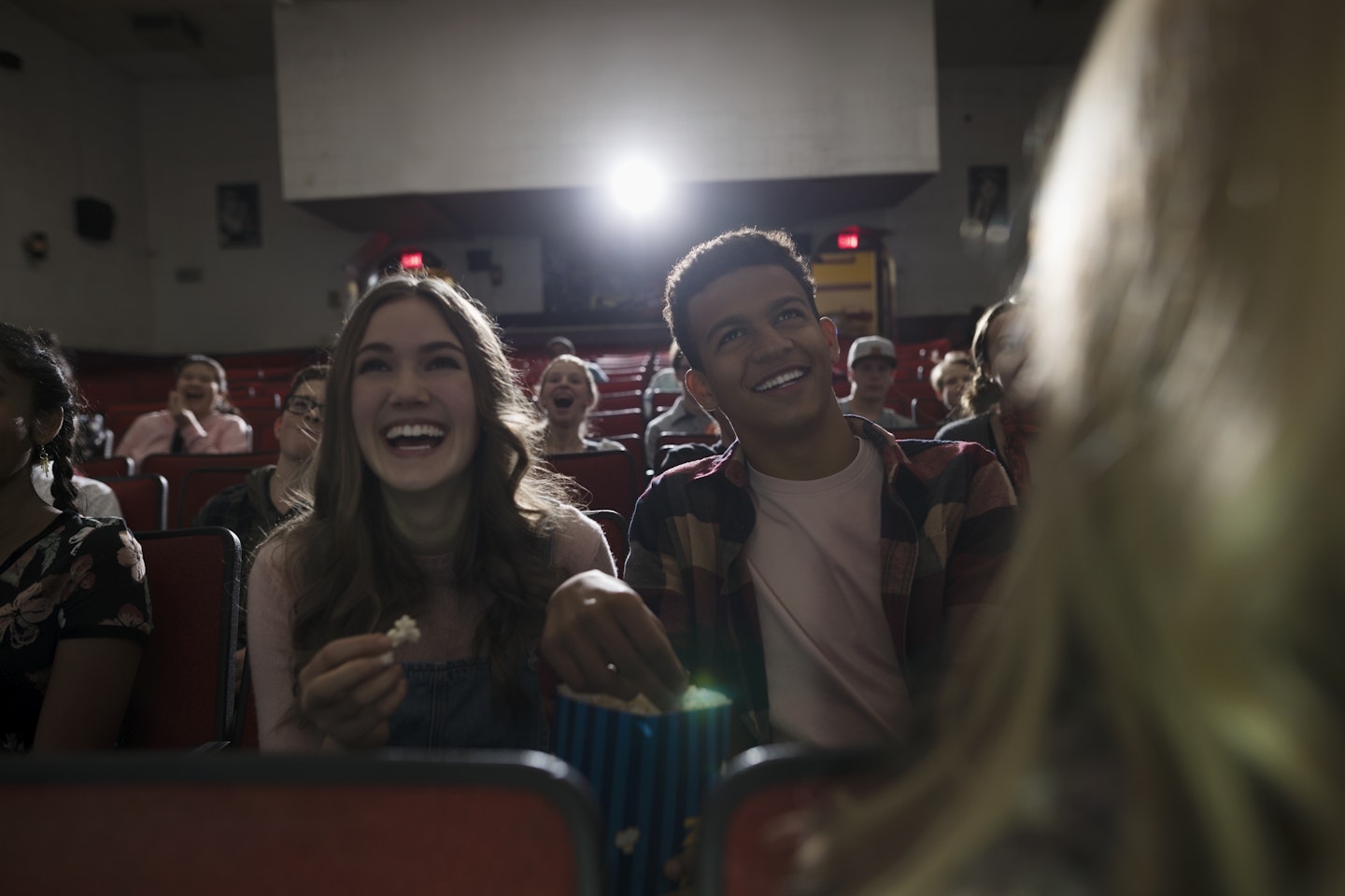 Couple in cinema