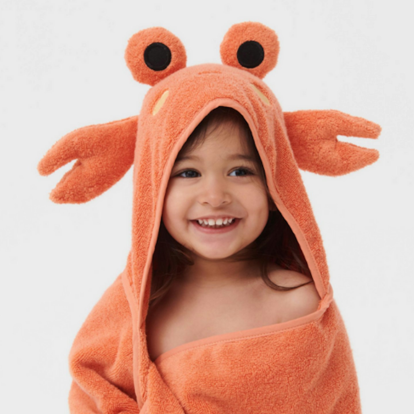 Crab Hooded Kids Bath Towel