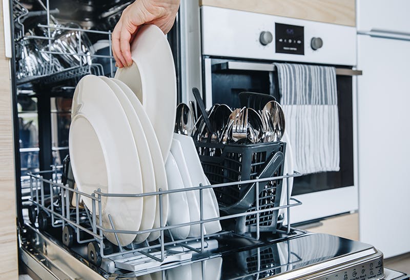 Dishwasher baskets for cleaning bottle parts and more