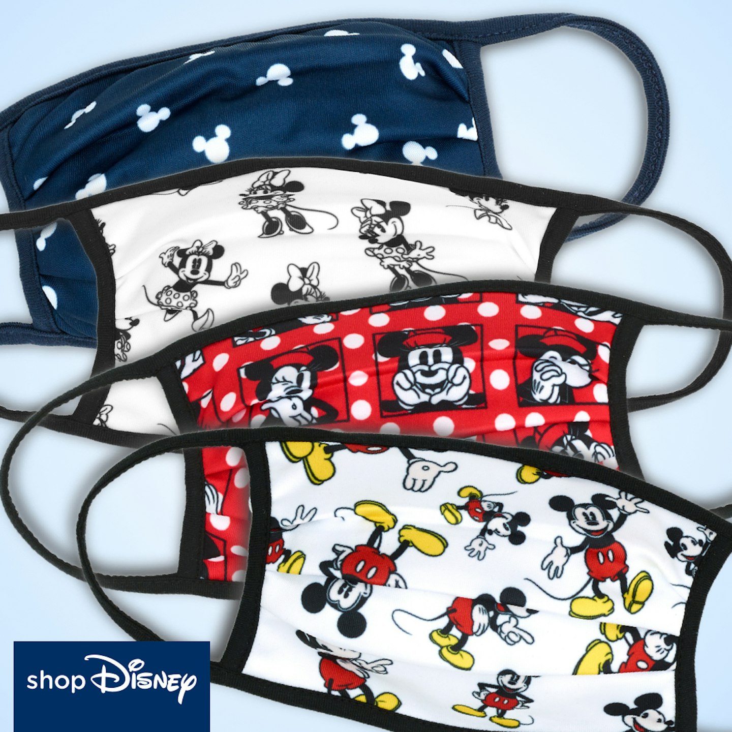 Disney Face Masks, Pack of 4