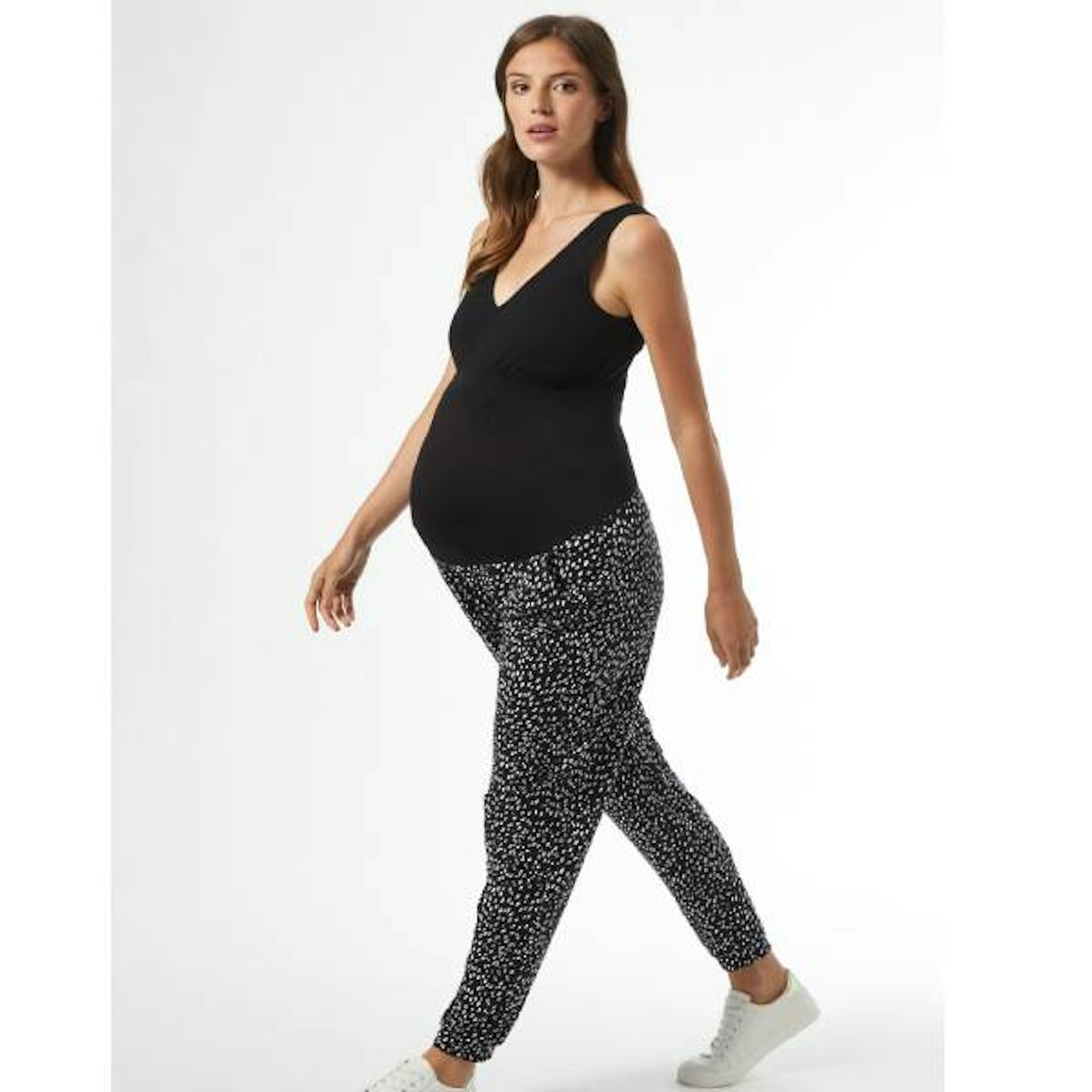 Dorothy Perkins Maternity Mono Printed Over Bump Jogger