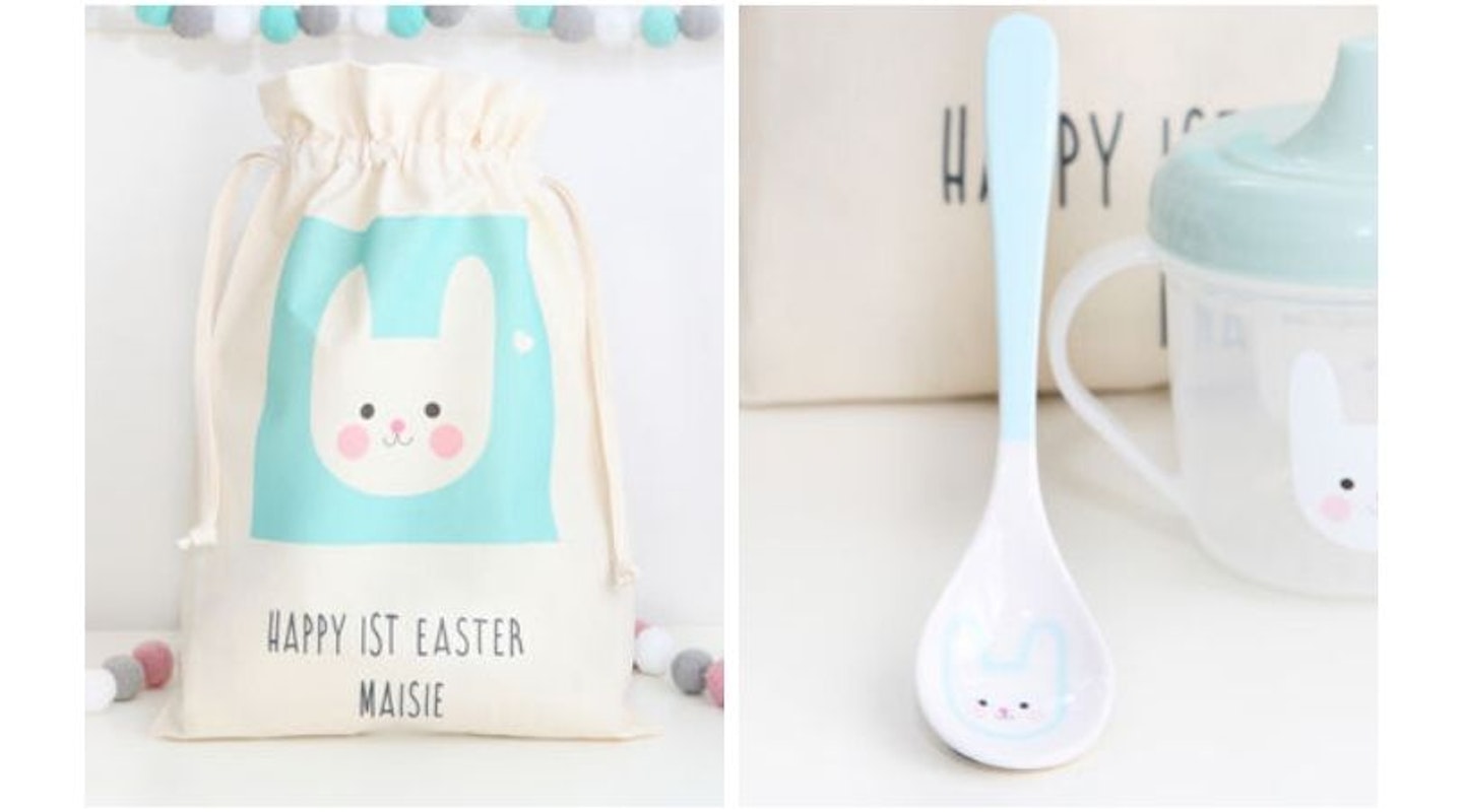 Bunny Design Breakfast Set And Cotton Bag