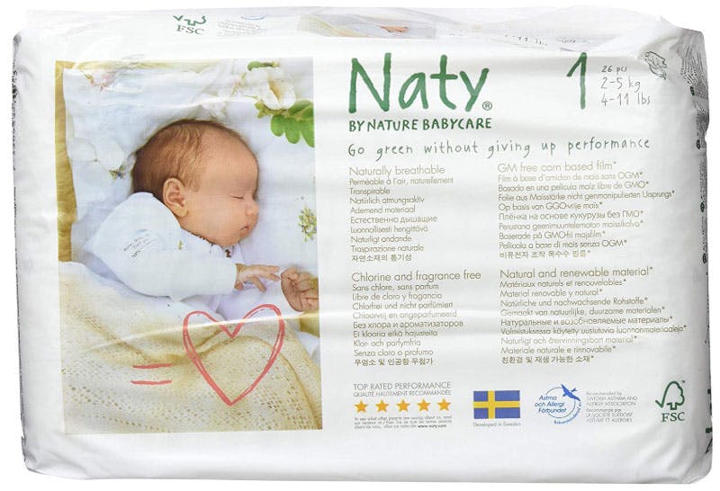 Naty best sale nappies newborn