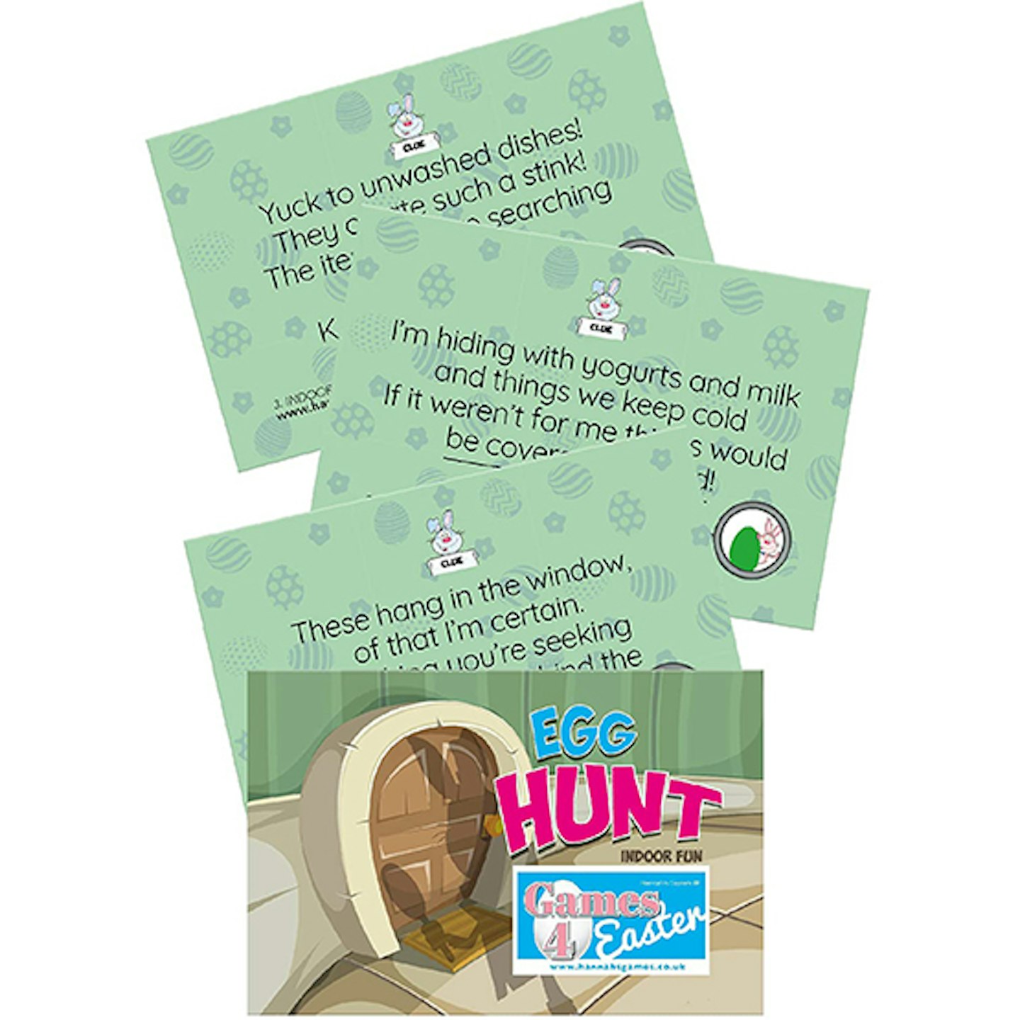 20 Easter Hunt Clue Cards