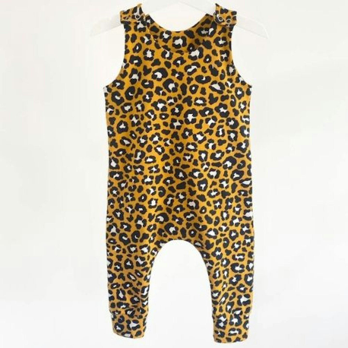 ELLABALOU Mustard Leopard Print Romper