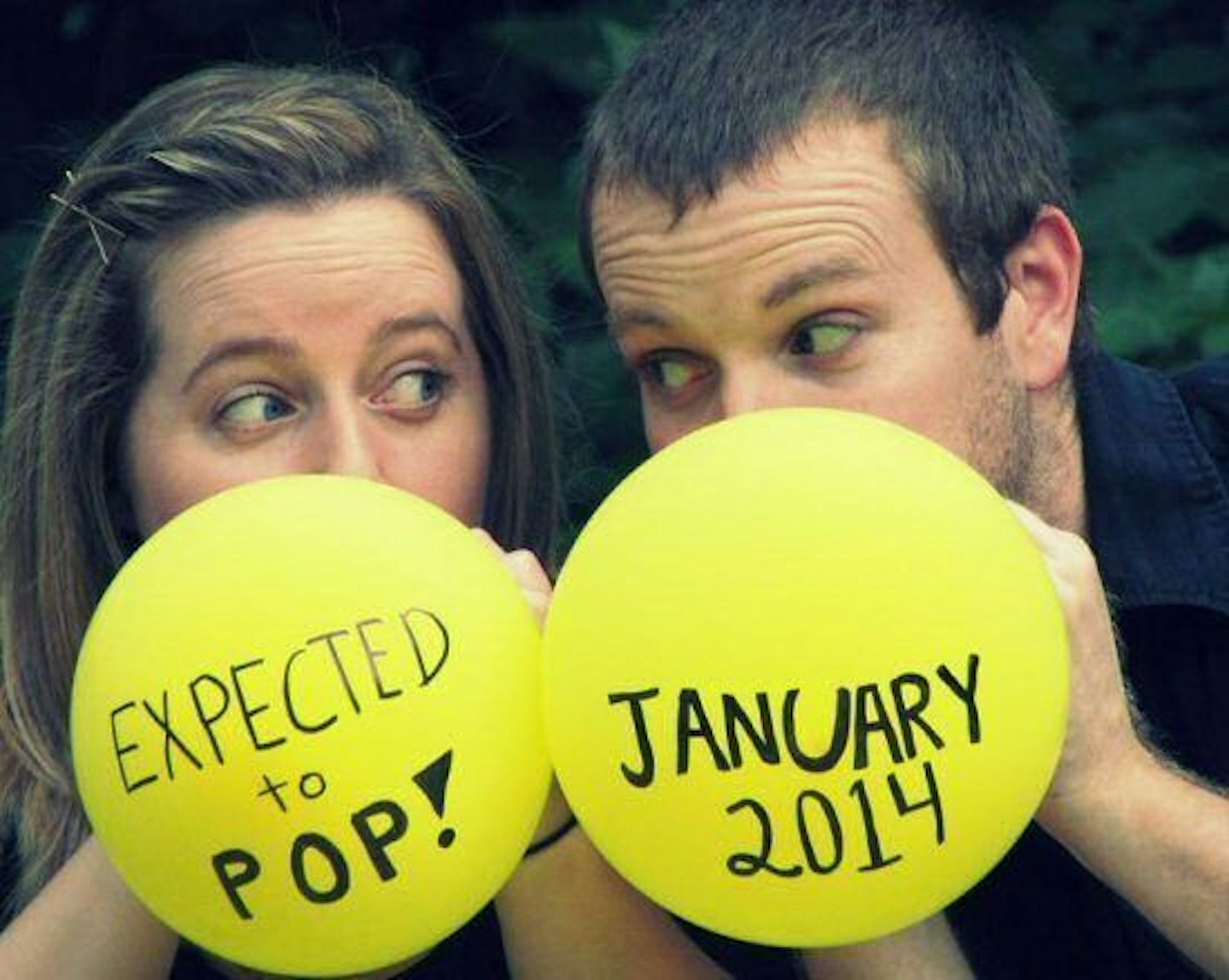 balloon pregnancy announcement 