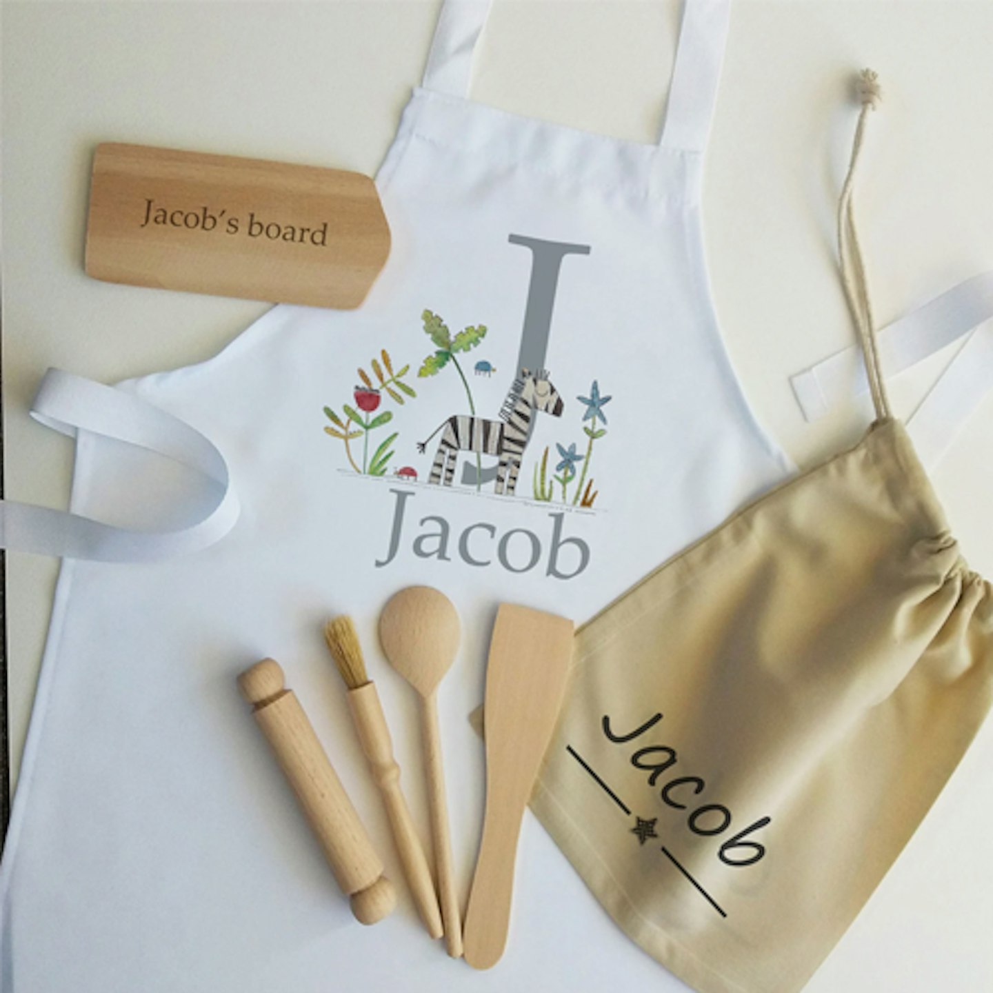 Personalised Kids Baking Set and Apron