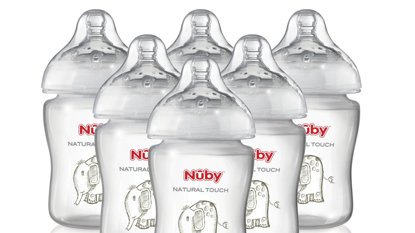 Nuby Natural Touch Decorated Bottles