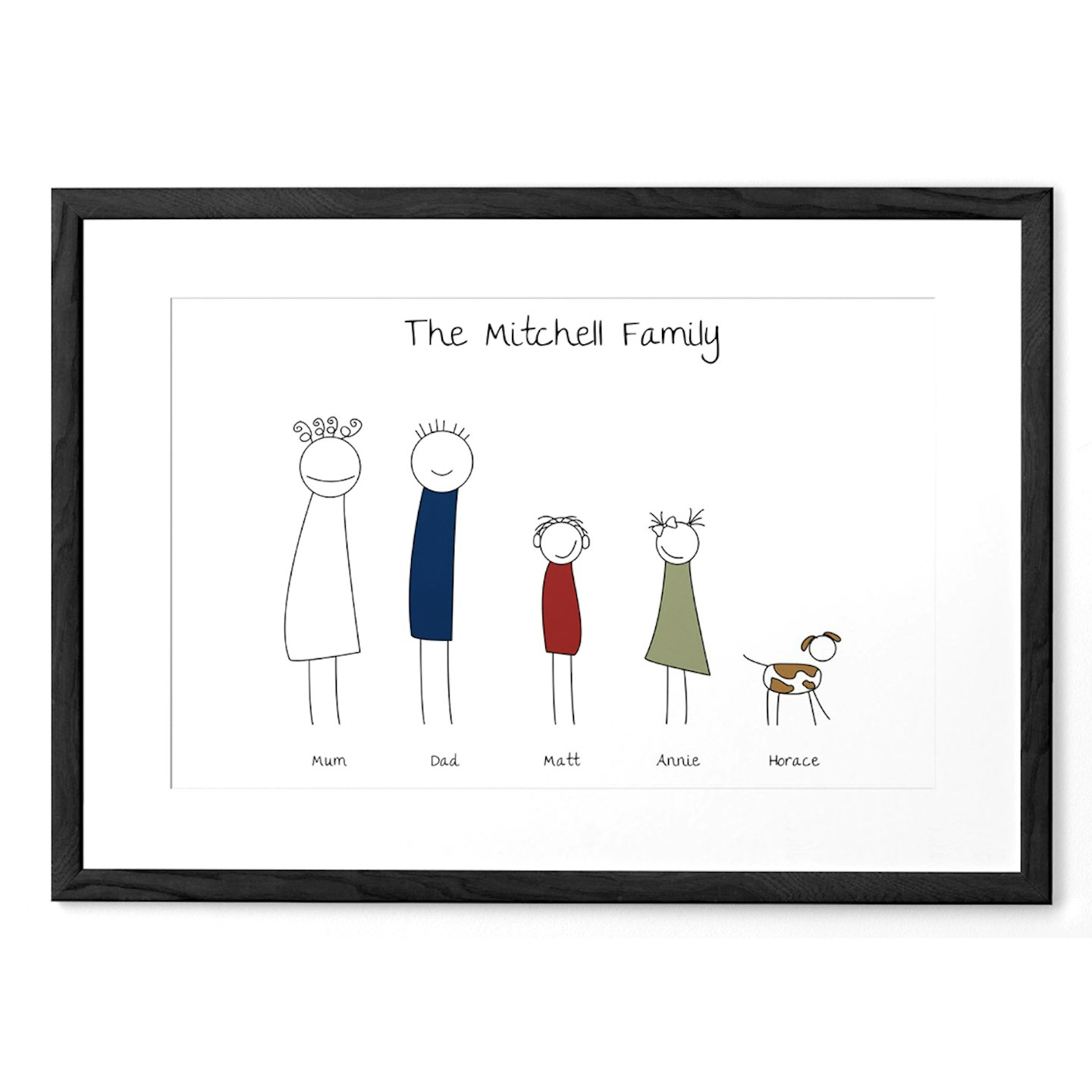 Personalised Family Portrait Canvas