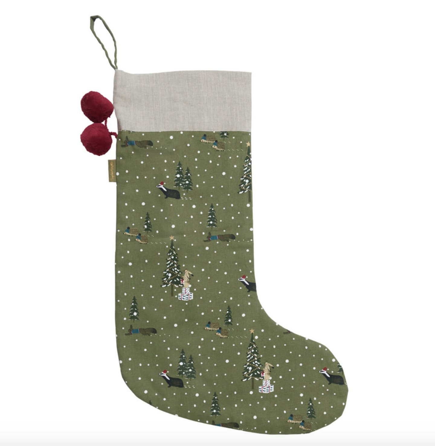 Festive Forest Christmas Stocking