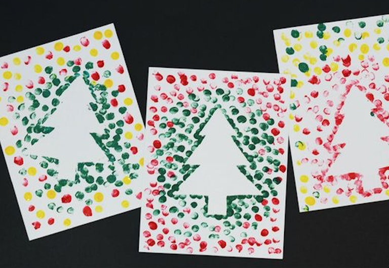 Handmade Christmas card ideas for children