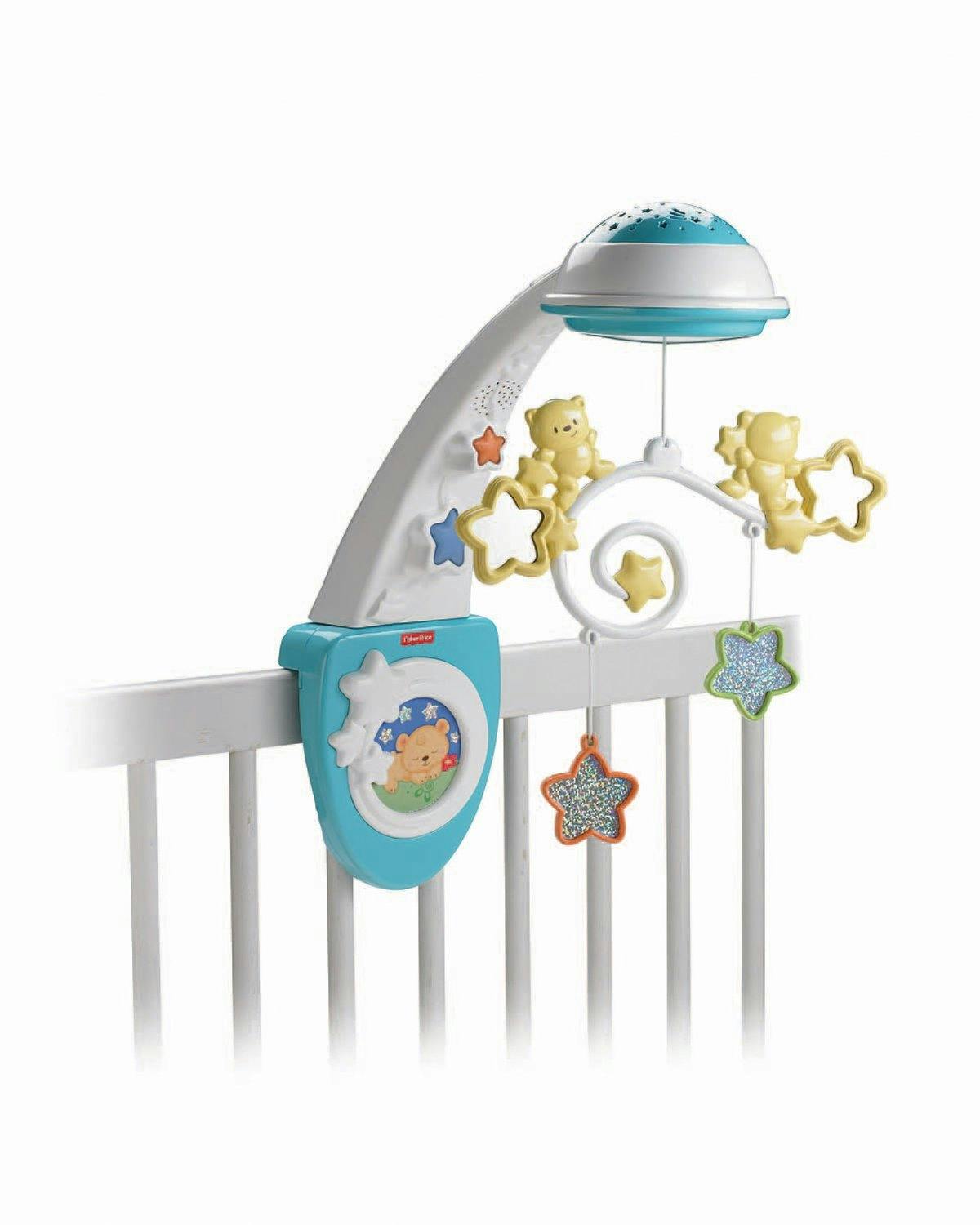 Fisher price starlight sales cot mobile