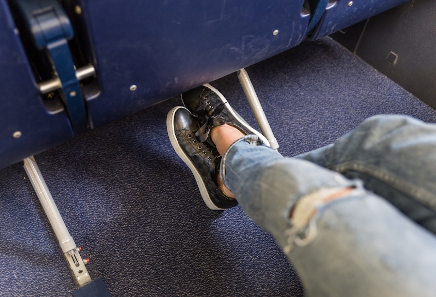 Legroom on a plane