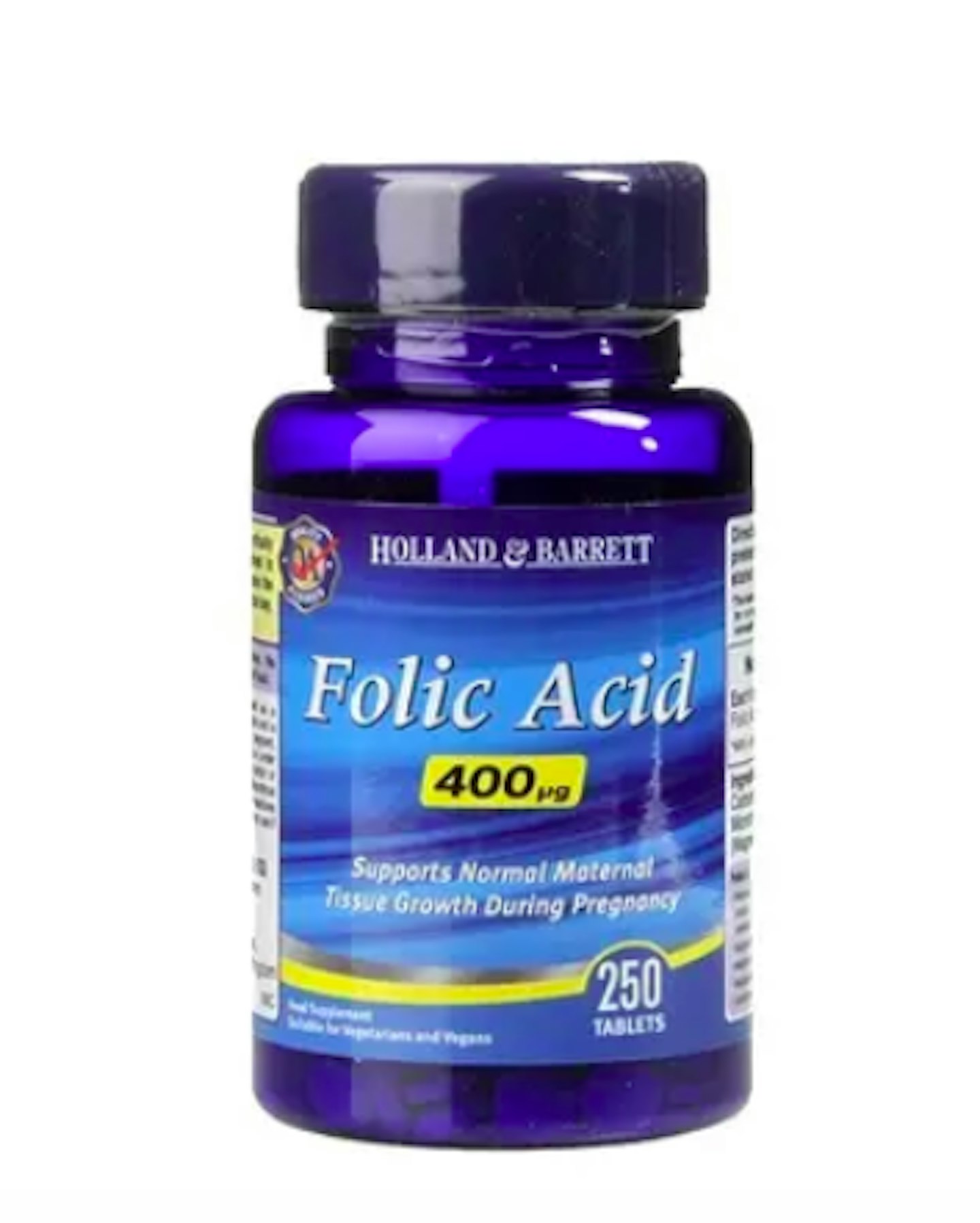 Holland u0026amp; Barrett Folic Acid 250 Tablets 400ug 