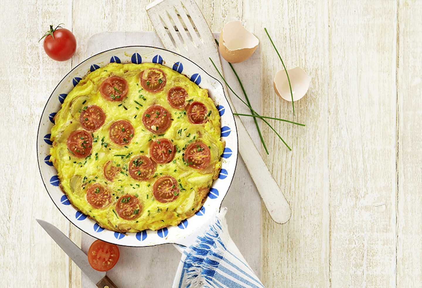 Frittata with cherry tomatoes by Annabel Karmel
