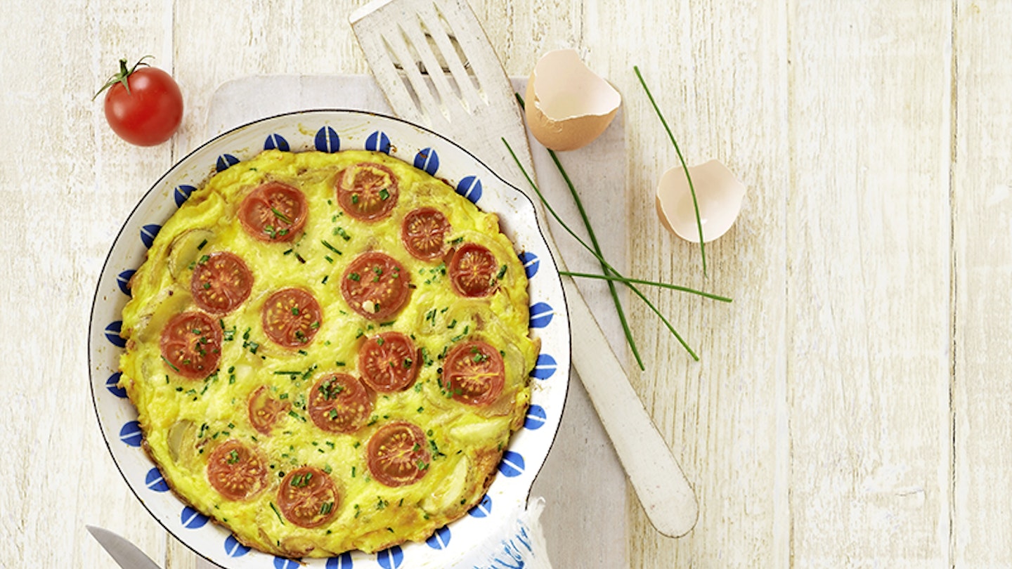 Frittata with cherry tomatoes by Annabel Karmel