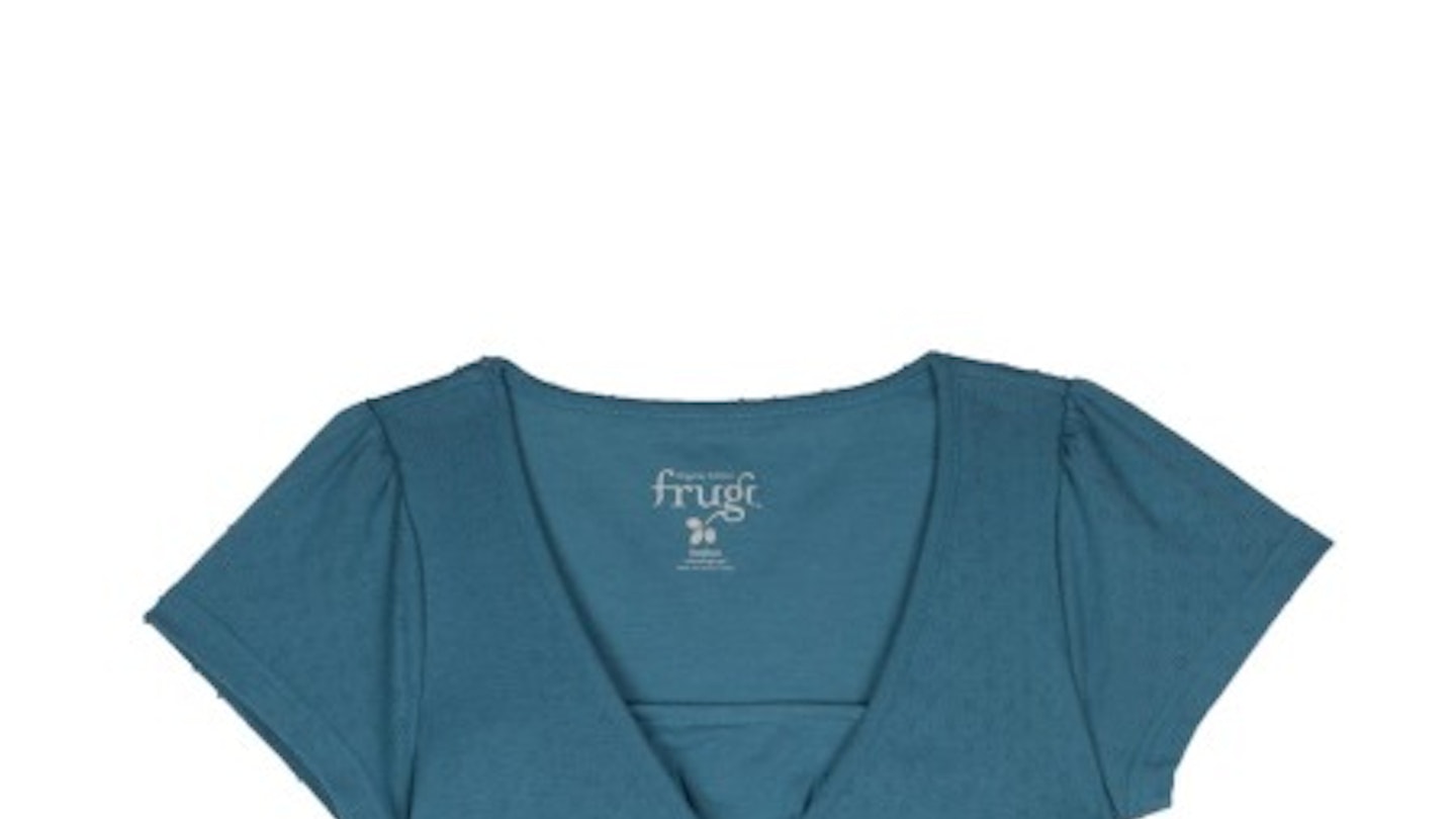 Frugi Organic Cotton Breastfeeding Pointelle Top 