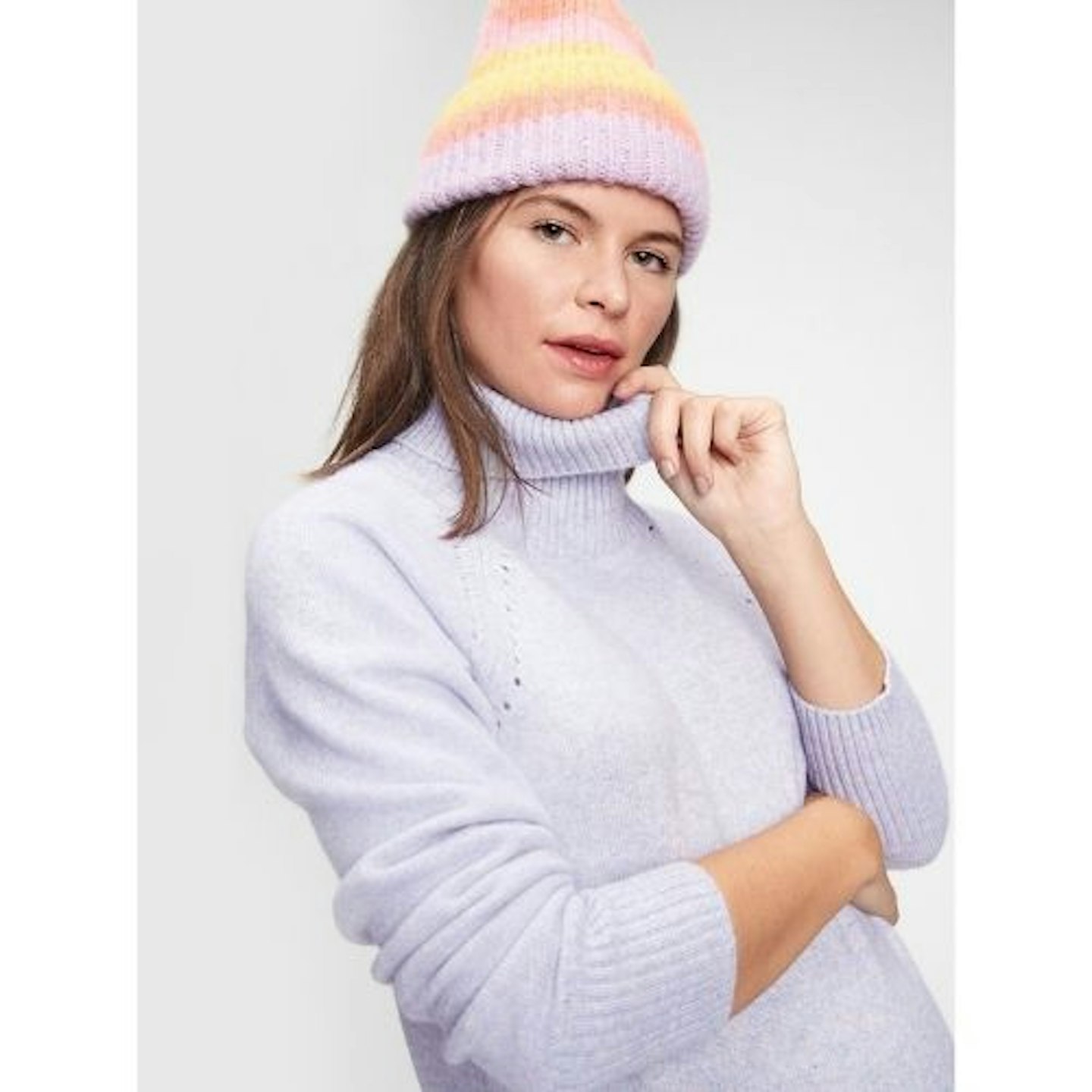 Maternity Brushed Cozy Turtleneck Sweater