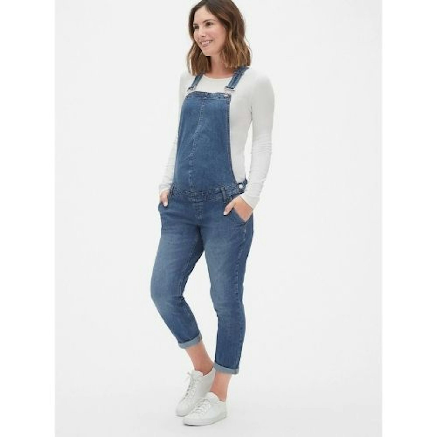 Maternity Denim Overalls