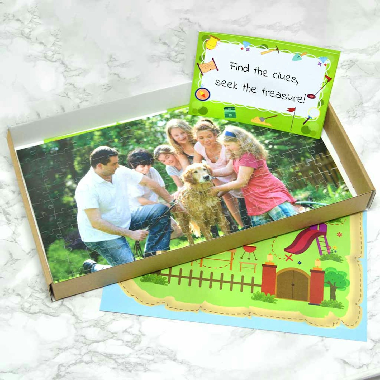 Personalised Garden Treasure Hunt and Puzzle Letterbox Gift