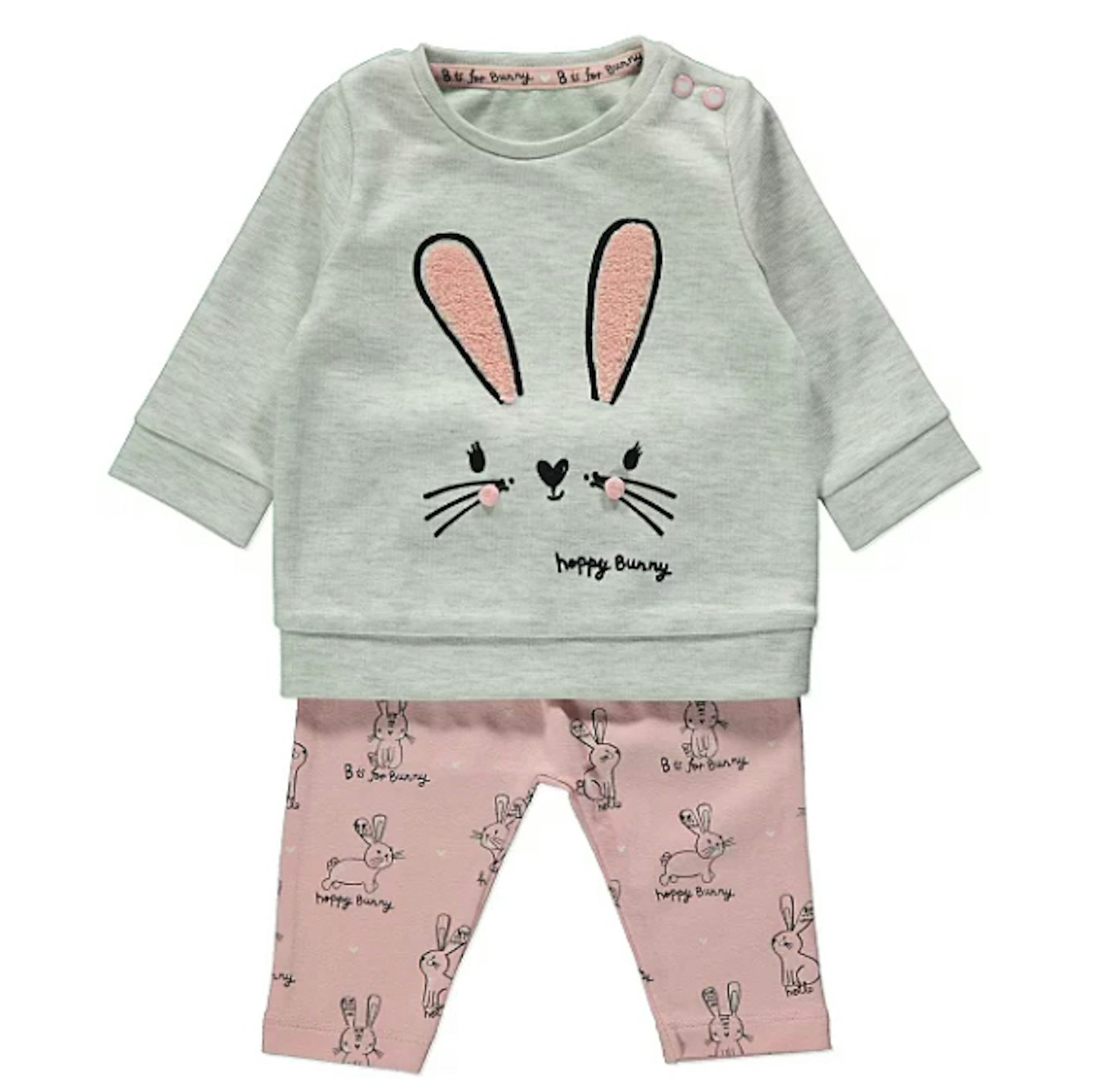 George Grey Bunny Rabbit Sweatshirt and Joggers