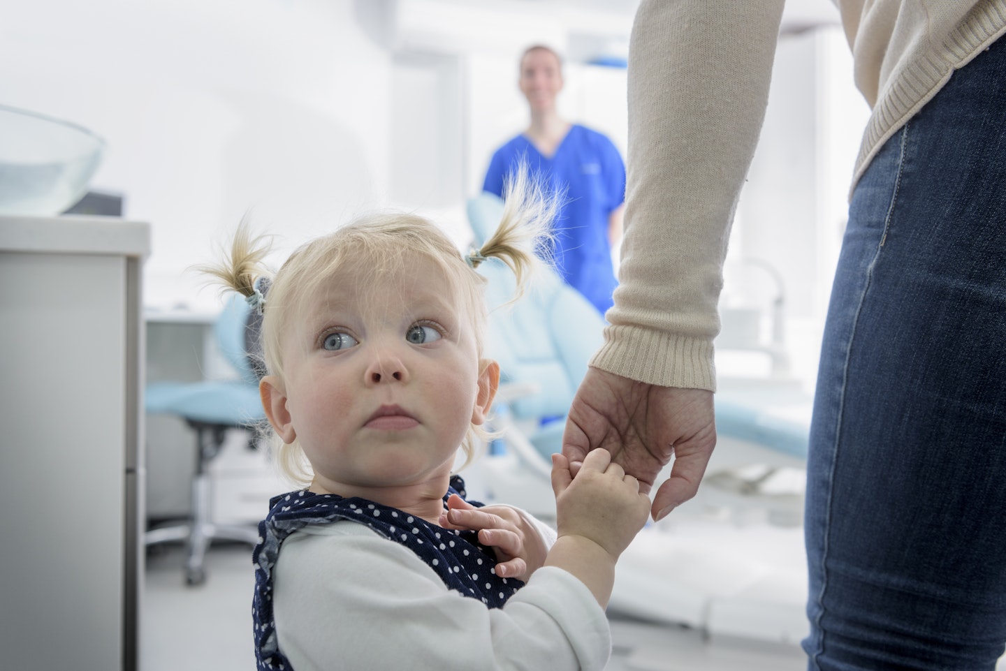 toddler at dentist