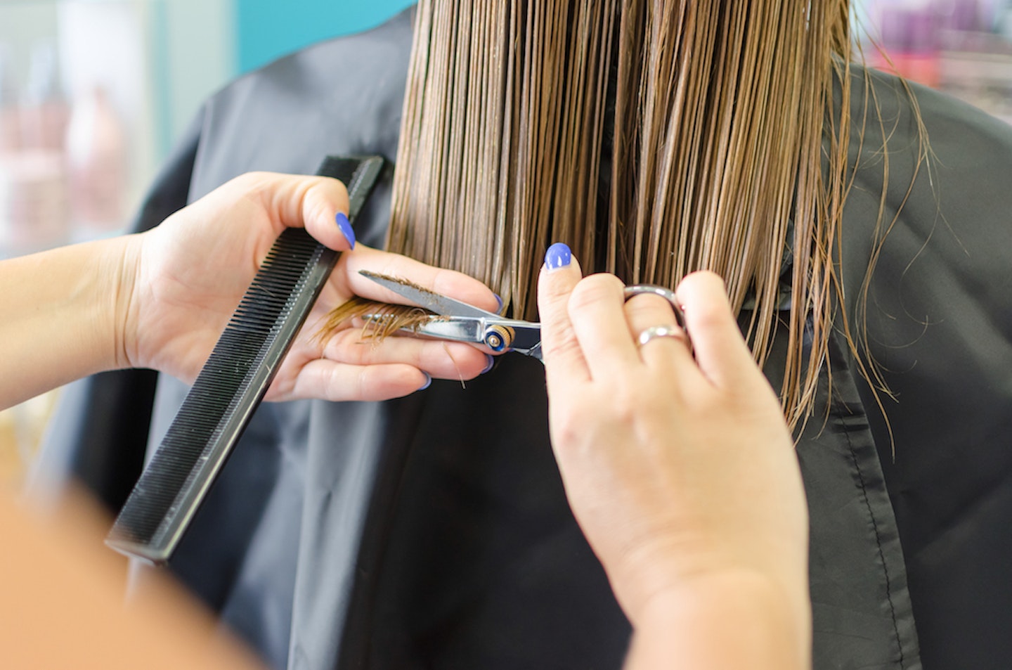 hair being cut