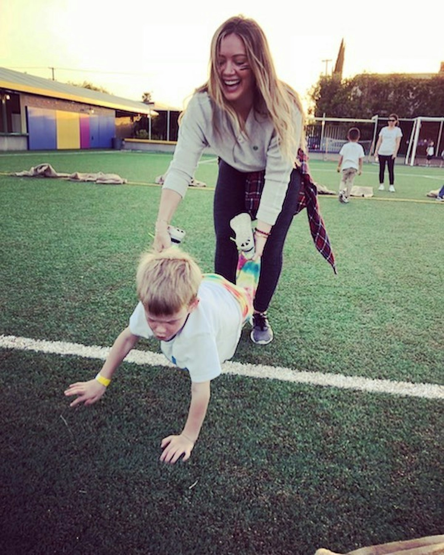 Hilary Duff with son Luca