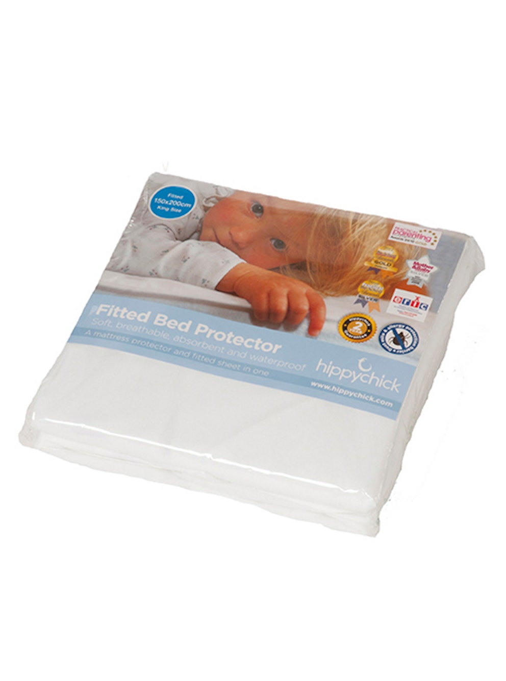 hippychick tencel fitted mattress protector double