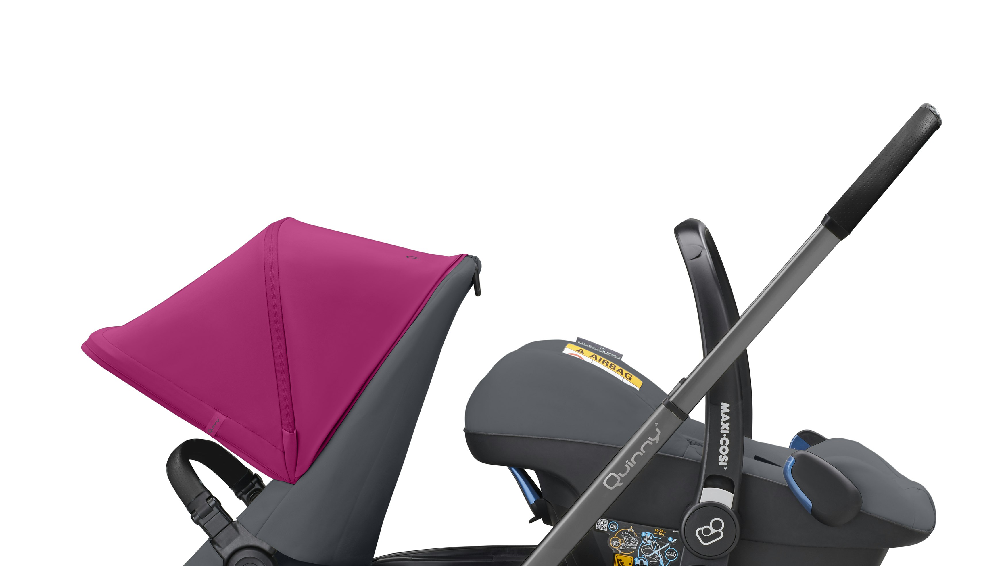 Kruipen Terugbetaling Verslaafde Quinny Hubb with Hux Carrycot and Maxi-Cosi Pebble Plus | Reviews | Mother  & Baby