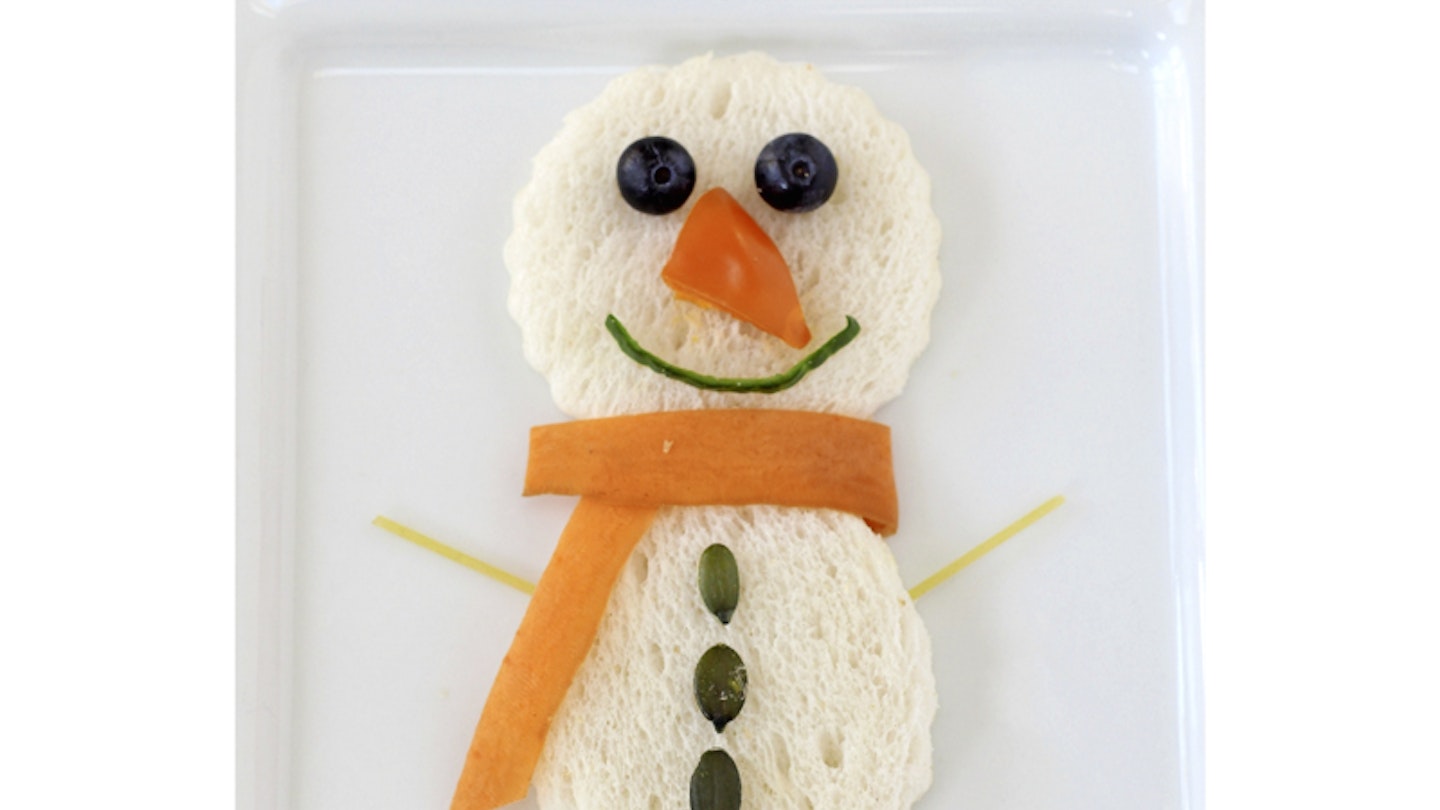 Snowman sandwich