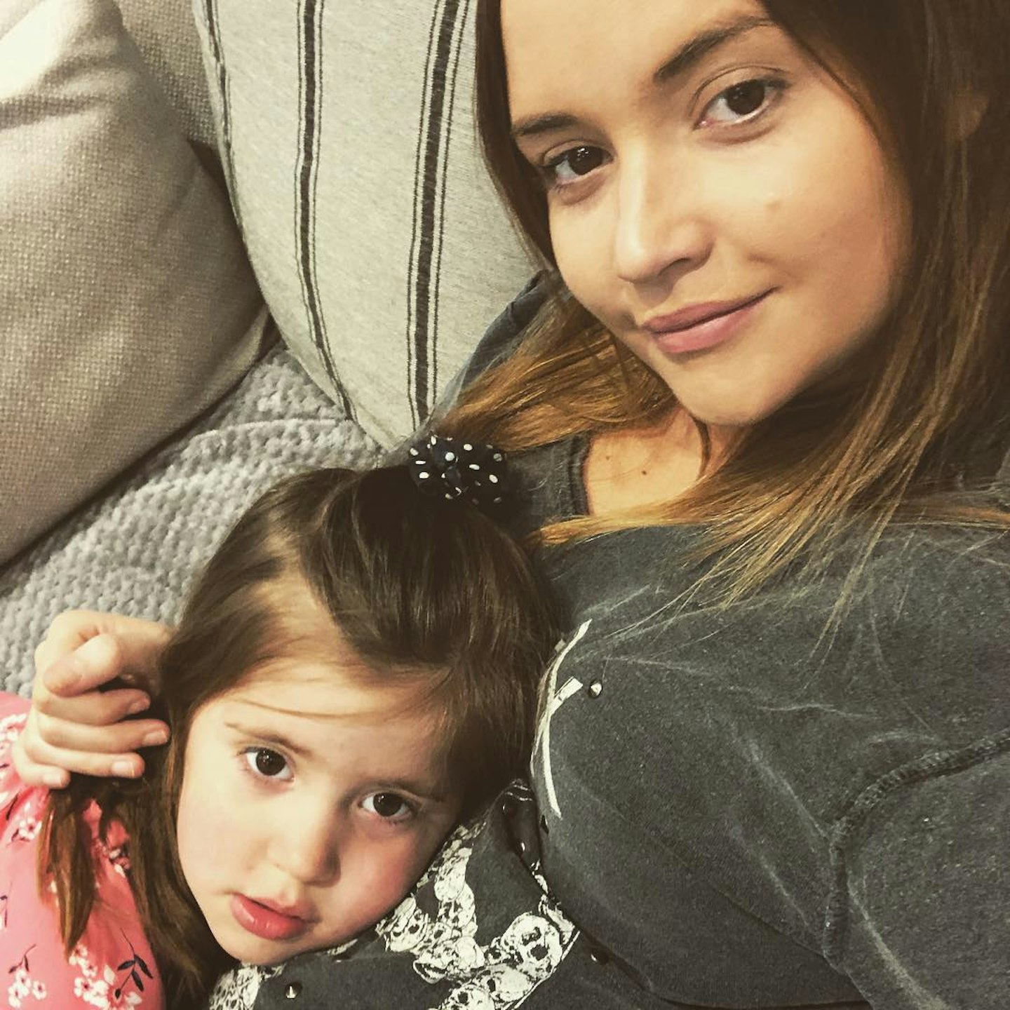 Jacqueline Jossa with daughter Ella