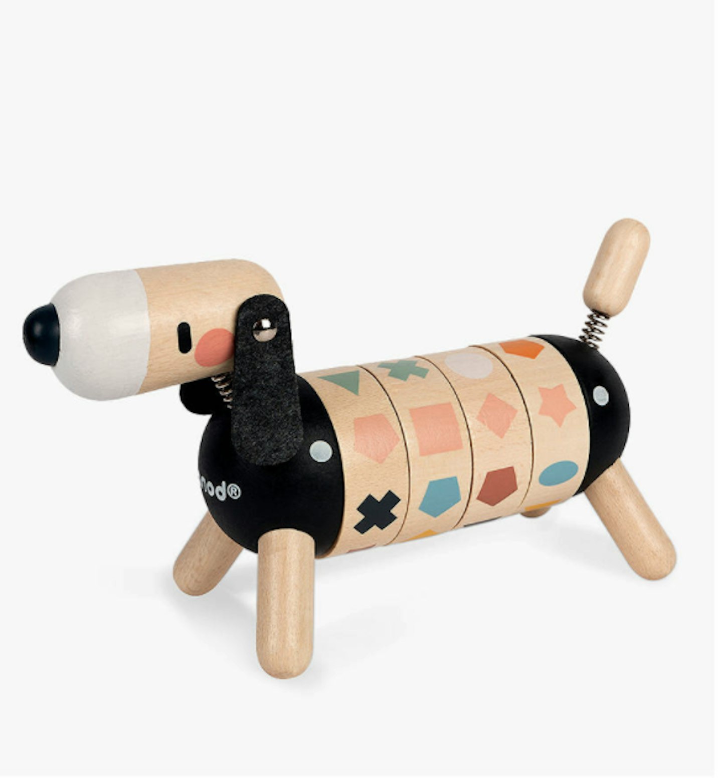 Janod Sweet Cocoon Wooden Shapes u0026amp; Colours Dog