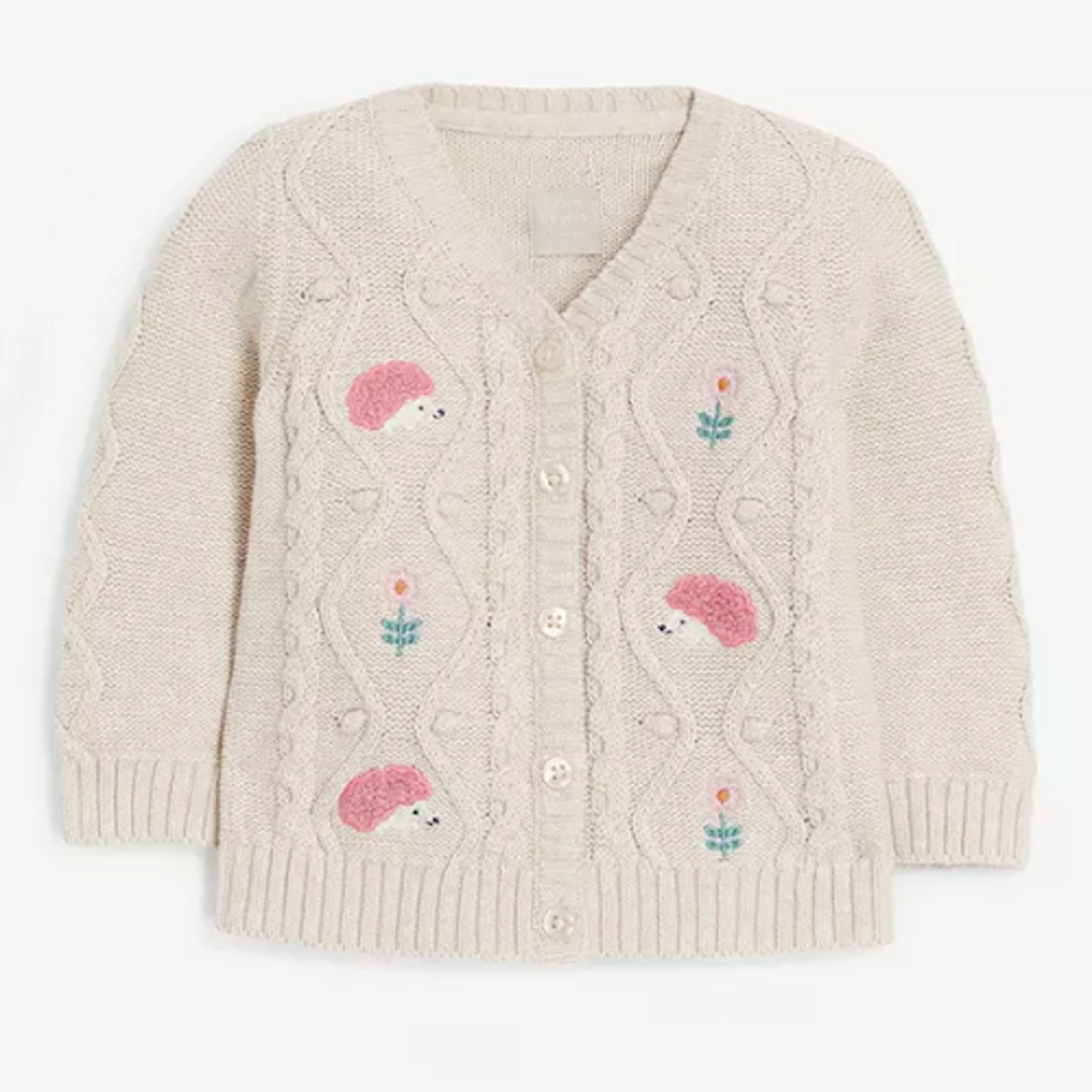 John Lewis u0026amp; Partners Baby Hedgehog Cable Knit Cardigan 