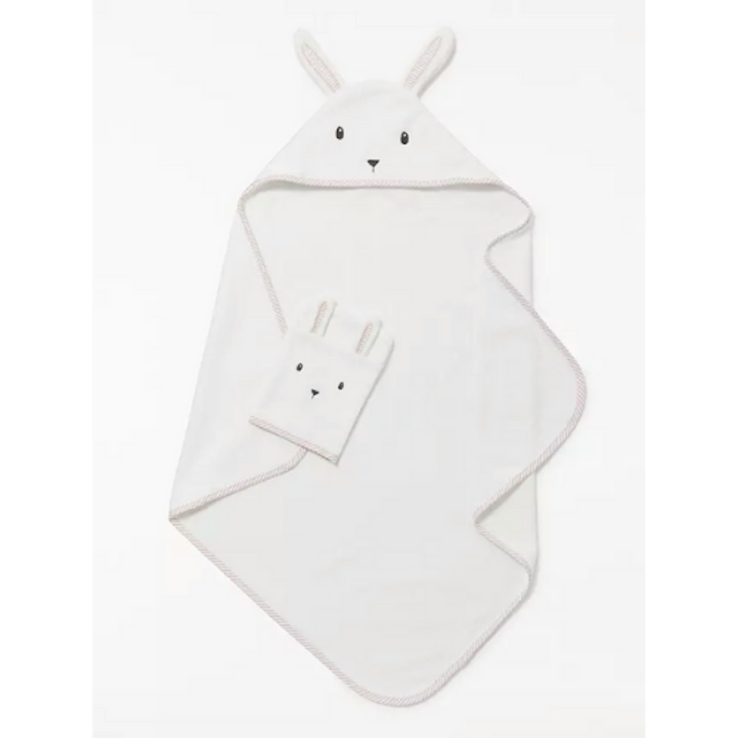 John Lewis u0026amp; Partners Bunny Hooded Towel And Mitt