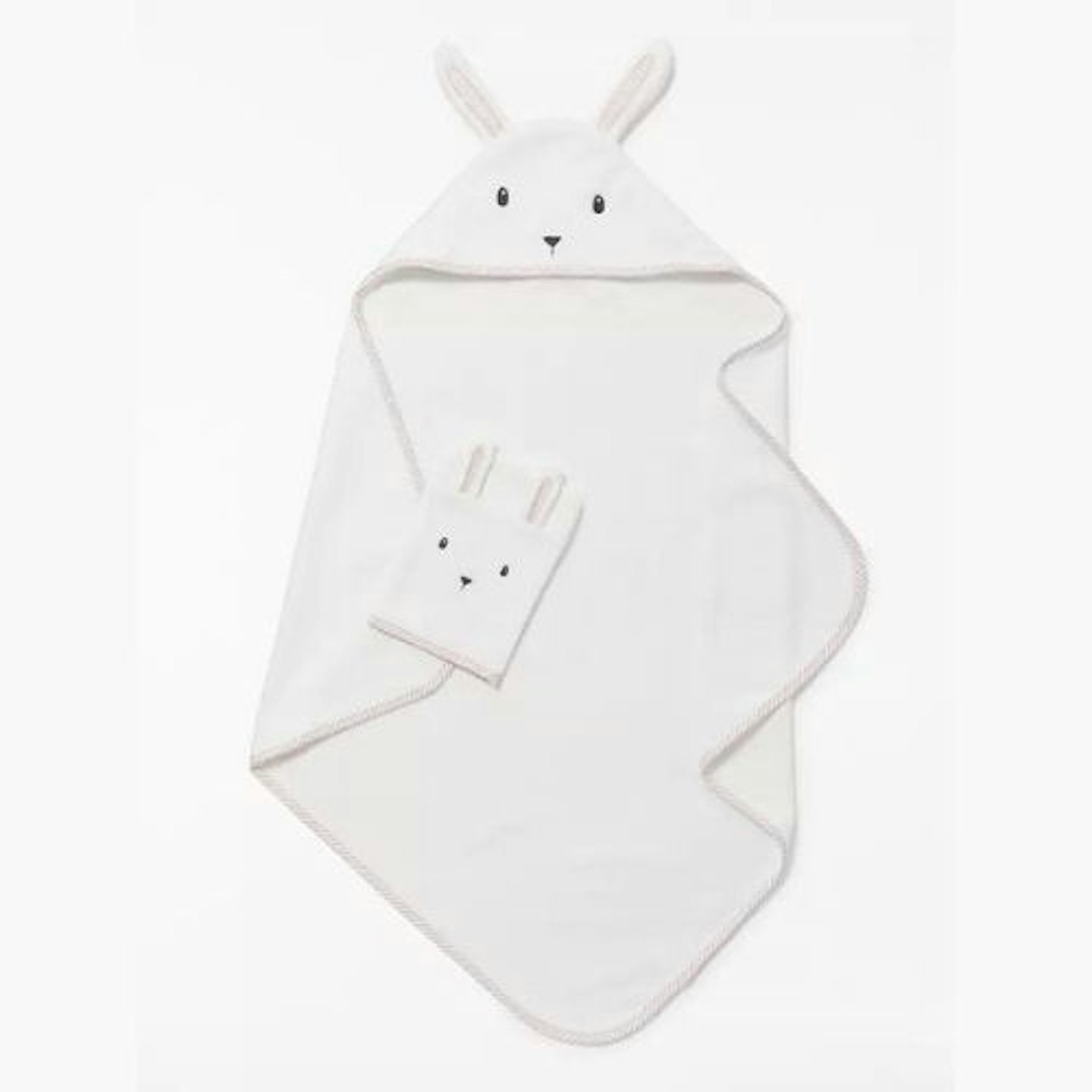 John Lewis u0026amp; Partners Bunny Hooded Towel And Mitt