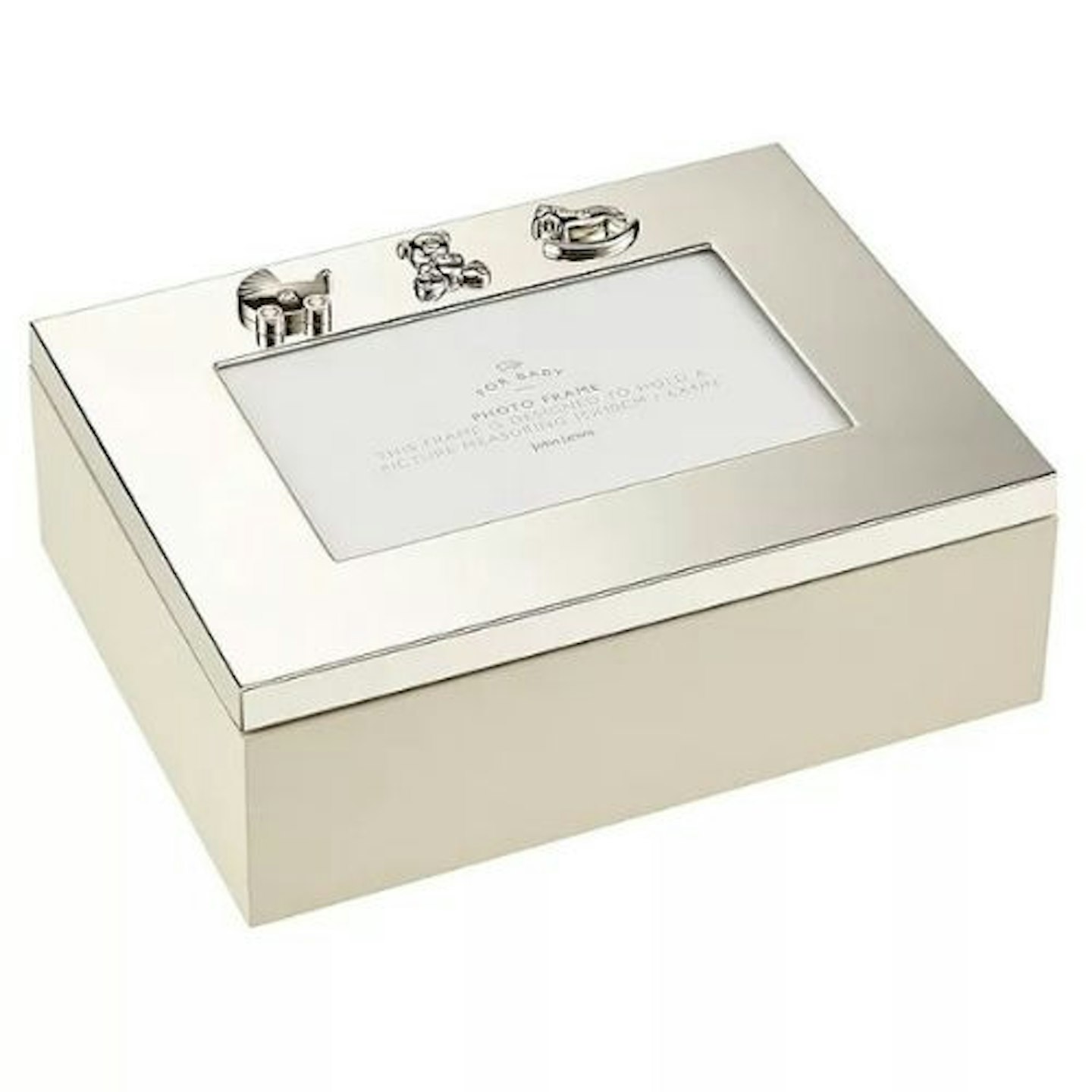 John Lewis u0026amp; Partners Silver Plated Photo Frame Keepsake Box